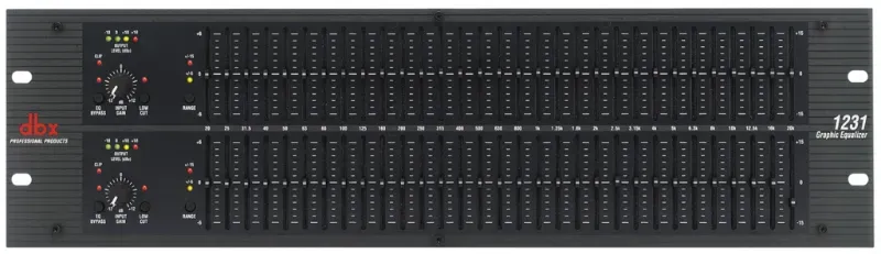 Equalizador Gráfico dbx 1231 Dual 31 Bandas 1/3 de Oitava