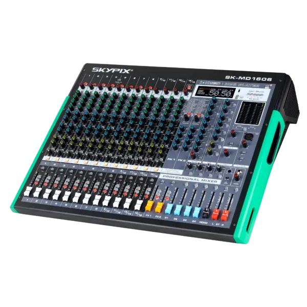 Mesa de Som Skypix SK-MD1606 16 Canais 6 Aux USB Bluetooth