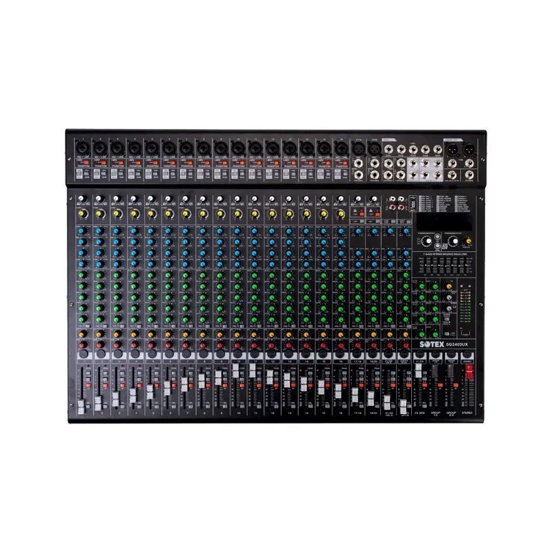 Mesa de Som Sotex SG2405UX 24 Canais 5 Aux USB Bluetooth