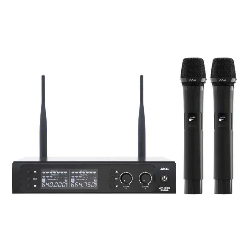 Microfone Sem Fio Duplo AKG WP 300 DUAL UHF